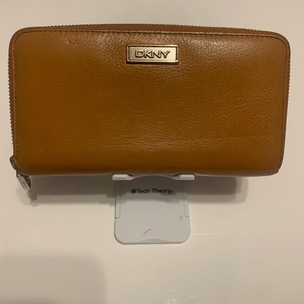 DKNY Tan Leather Wallet